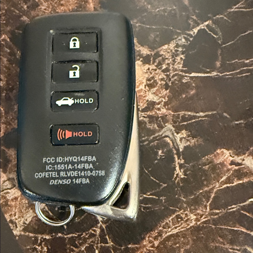 Lexus Black Key Fob - Picture 2 of 2
